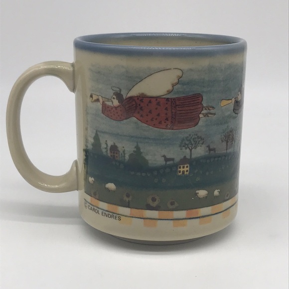 Carol Endres Mug Flying Angels Otigari Coffee cup - Picture 1 of 9